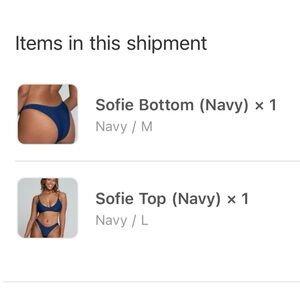 Navy Bikini Set
